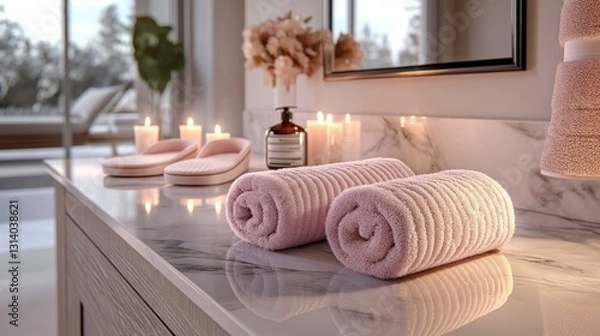 Obraz Relaxing spa bathroom scene
