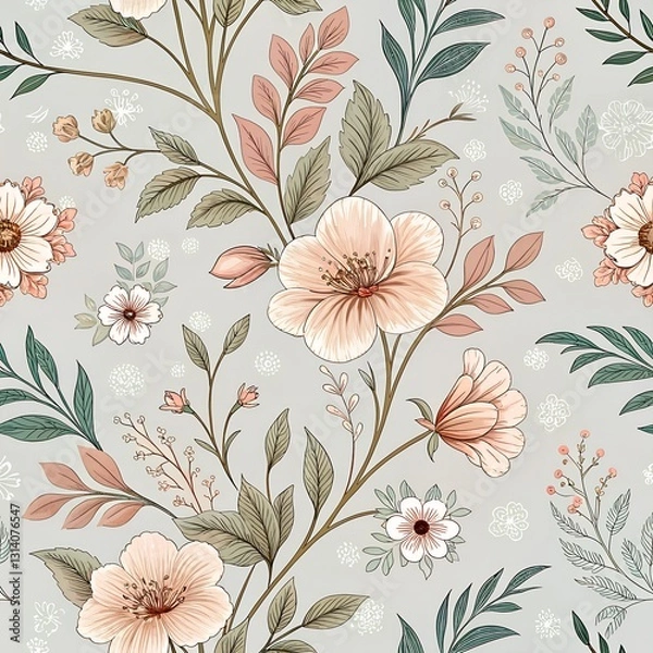 Obraz Seamless Floral Pattern Design