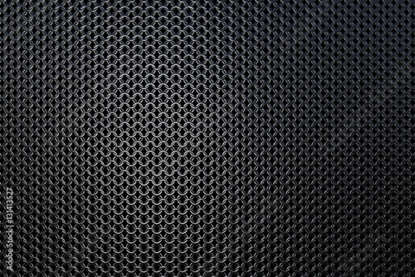 Fototapeta Dark metallic chain armor pattern texture background. 3D rendering