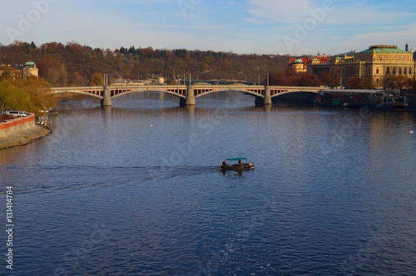 Obraz Vltava. Bridges. Prague.Czech Republic
