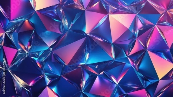 Fototapeta A stunning close-up of a cluster of sparkling diamonds, each reflecting light brilliantly, set against a sleek black background that enhances their dazzling clarity and brilliance.