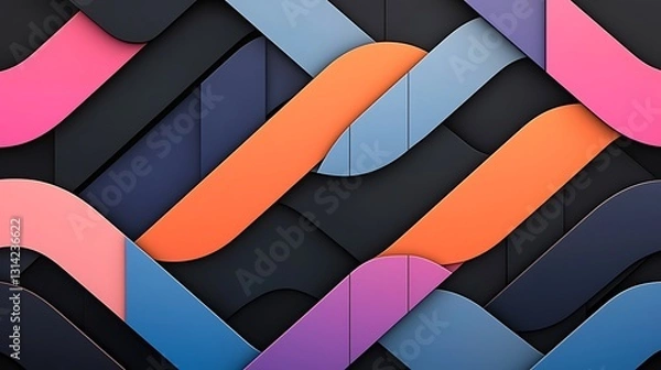 Fototapeta Colorful Abstract Pattern Design