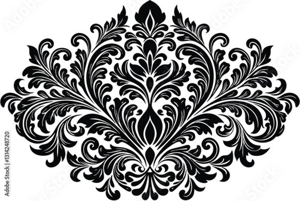 Fototapeta vector damask patterns silhouette