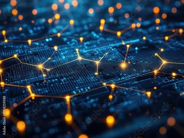 Fototapeta Businesses adopting IoT solutions to improve operational efficiency, IoT for Business Operations, Connected and efficient