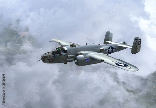 Obraz North American Mitchell B-25J 7B