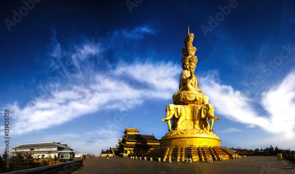 Fototapeta 峨眉山金顶风光