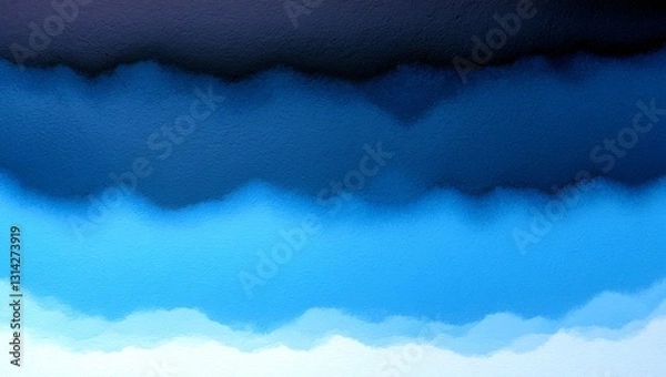 Obraz A serene gradient of blue from dark to light