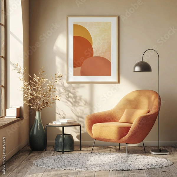 Fototapeta モダンな部屋と絵画
