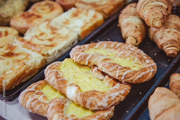 Obraz Snack Pastry Food on the Bakery