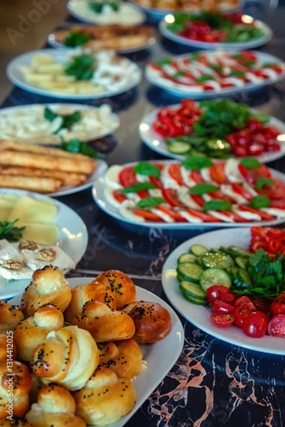 Obraz Traditional Turkish Breakfast Table