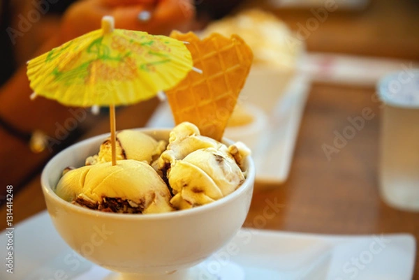 Obraz Vanilla Icecream in a Cup