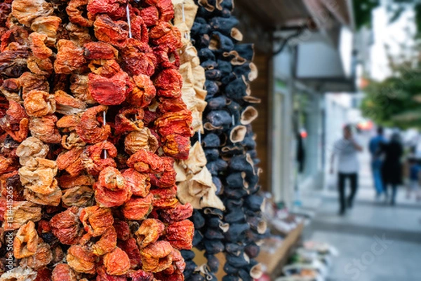 Obraz Vegetable Dried Pepper in Bazaar