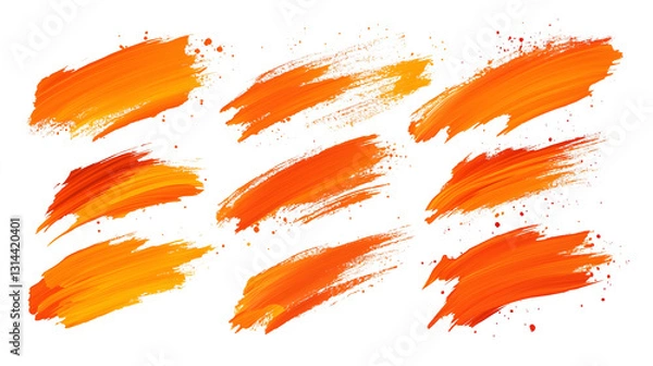 Fototapeta Modern Brush Textures A Stunning Display of Color and Motion
