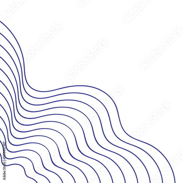 Fototapeta Abstract Wave Line Corner