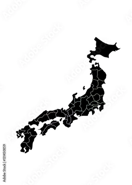 Obraz Japan Map