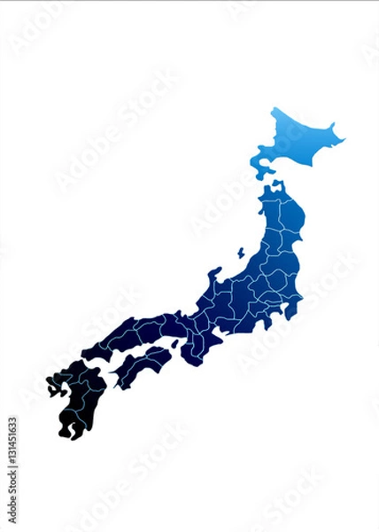 Obraz Map japan