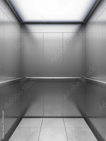 Obraz empty elevator cabin