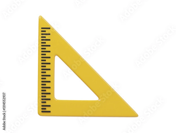 Fototapeta 3d triangle ruler icon