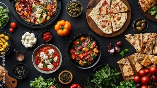 Fototapeta A vibrant feast of nature’s best, where health meets flavor.