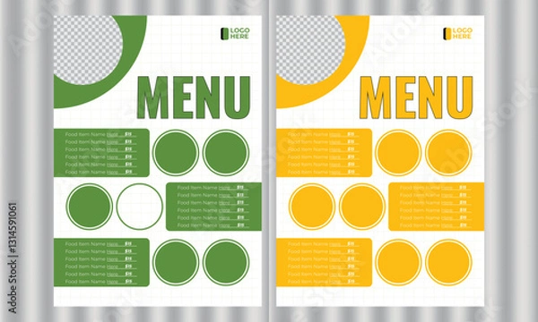 Obraz Special menu design for restaurant business