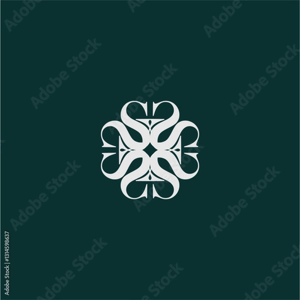 Fototapeta LETTER S monogram logo concept