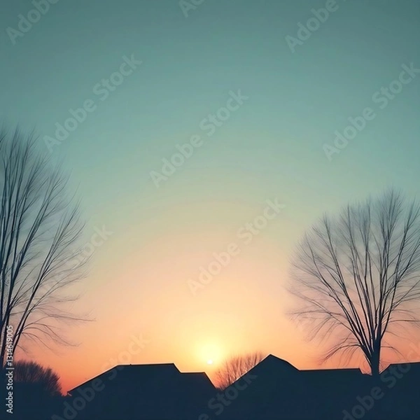 Obraz sunrise in the mountains