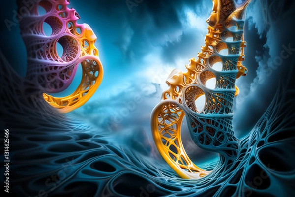 Obraz abstract fractal background