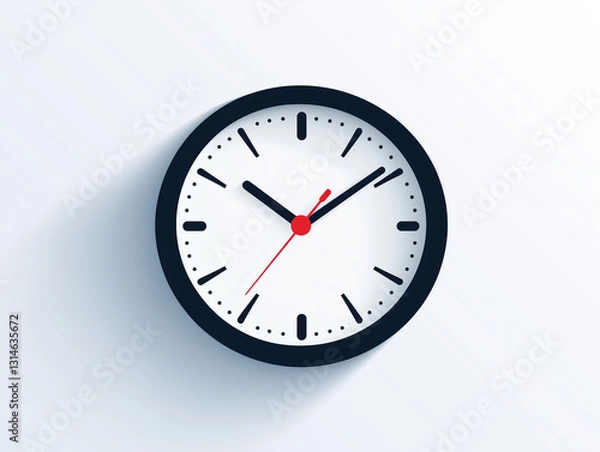 Fototapeta clock on a white background