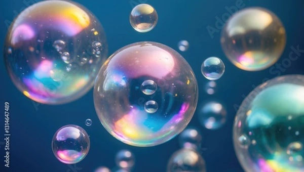 Fototapeta Bubble on a backdrop.