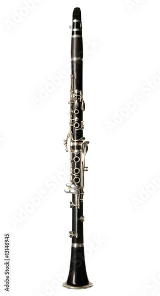 Fototapeta Clarinet isolated on white background
