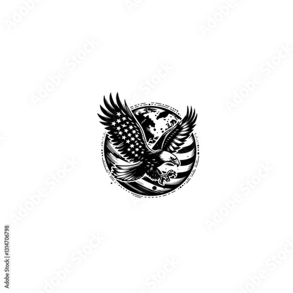 Obraz eagle love America2