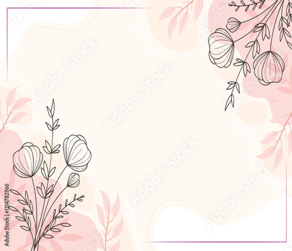 Fototapeta Beautiful nature background pattern vector illustration