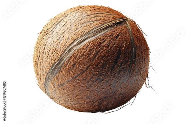 Fototapeta Creamy coconut milk splash isolated on transparent background