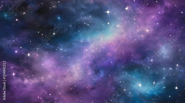 Obraz background with stars and nebula