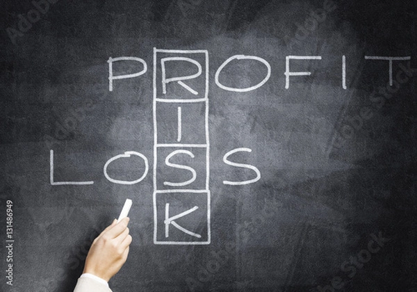 Obraz Woman draw crossword