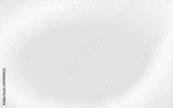 Fototapeta Dots Digital Technology Grey Light Vector Background. Artificial Intelligence Abstract Data Code Concept. White Wavy Vortex Gritty Texture Grain Backdrop Illustration
