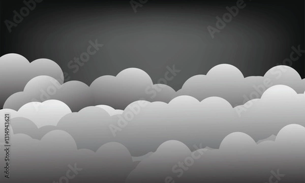 Fototapeta Cloud vector design with blue sky background design