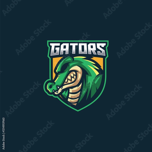 Fototapeta Alligator Logo Template