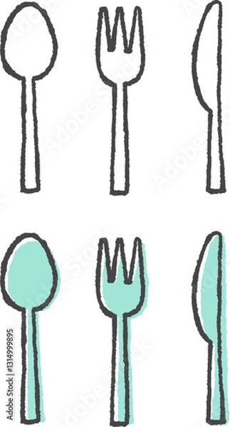 Obraz カトラリー