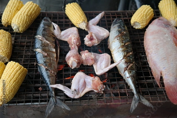 Obraz Fisch Barbecue