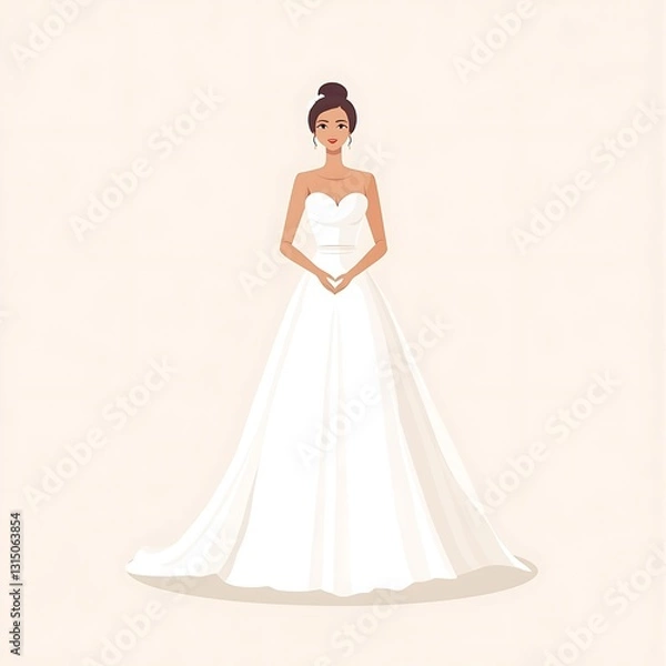 Fototapeta bridal show, vector icon design for wedding events
