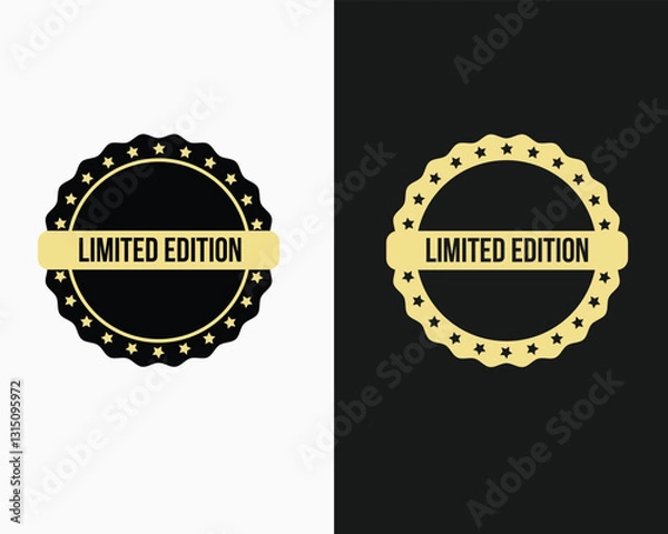 Obraz Limited edition label or Limited edition stamp vector isolated in flat style. The best Limited edition label for product packaging design element.