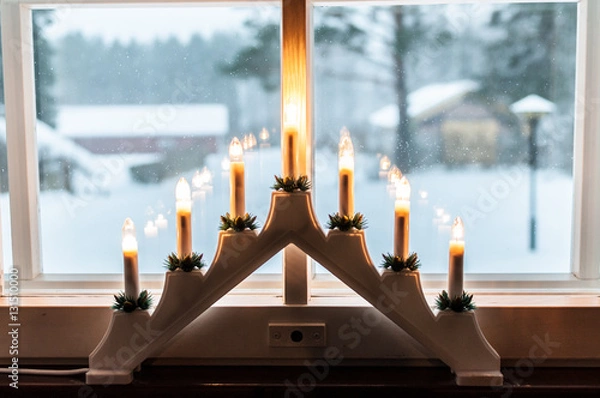 Obraz Candle Holder on Window