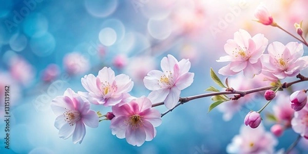 Fototapeta pink cherry blossom in spring