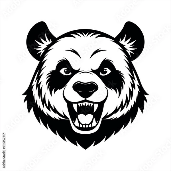 Obraz a panda head vector image of a bear