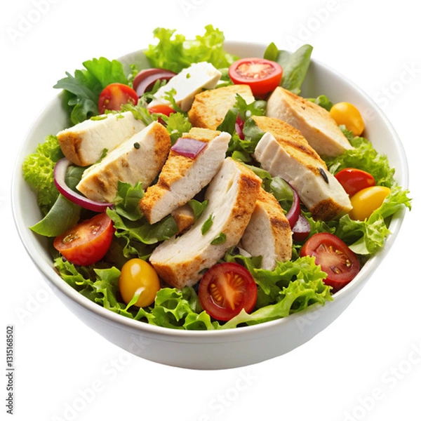 Obraz chicken and vegetable salad