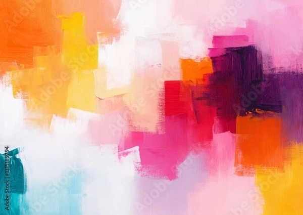 Fototapeta Abstract vibrant colorful paint strokes background