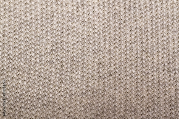 Obraz beige knitted fabric textured background