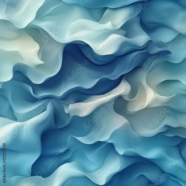 Fototapeta Creating seamless design high fidelity of delicate flowing waves in coastal environment