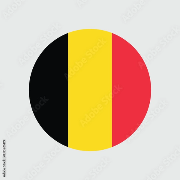 Obraz Belgium Flag Sphere Vector